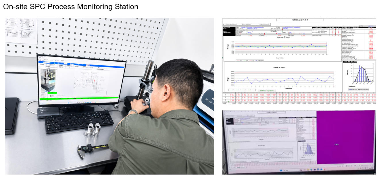 SPC-Prozessüberwachungsstation in der Fertigung